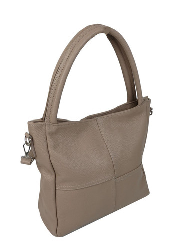 Жіноча шкіряна сумка на двох ручках бежева Borsacomoda (360893793)