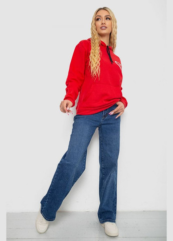 Червоний демісезонний худі жіночий на тонкому флісі, колір чорний, 238r57162-10 Ango