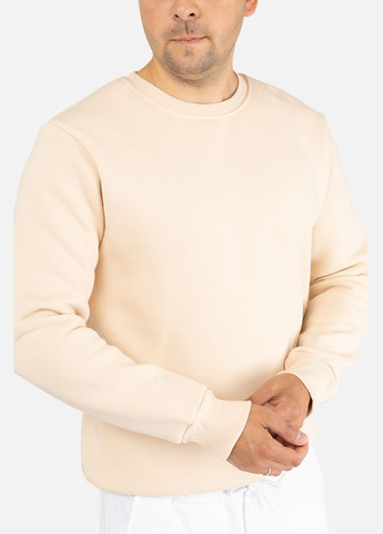 Молочний чоловічий світшот колір молочний цб-00254625 Yuki (305696556)