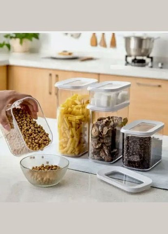 Ємність для зберігання сипких продуктів прозора пластикова 425 мл No Brand (315632965)