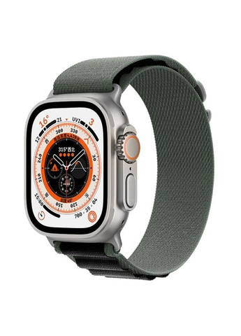 Тканинний ремінець Alpine Loop для Apple Watch 38/40/41 mm Military-green Black No Brand (304733069)
