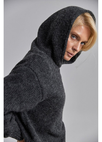 Темно-серый свитер с капюшоном 2905 Triko Bakh