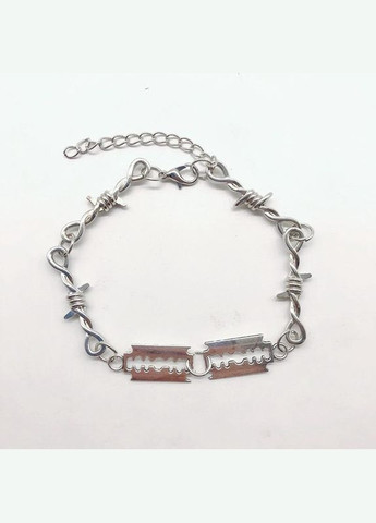 Браслет леза для бритви колючий дріт панк лезо No Brand (340275810)