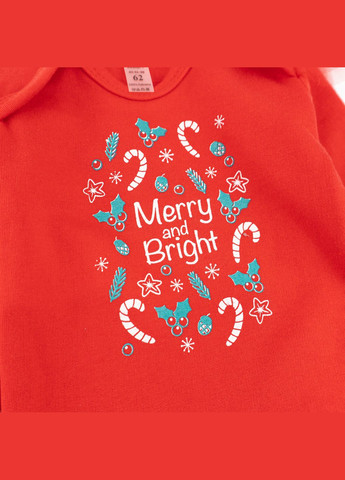Червоний святковий комплект для дівчинки 3 в 1 боді зі спідницею та пов'язкою merry and bright червоний dexter's
