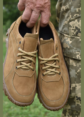 Демісезонні Чоловічі Тактичні Кросівки. 36-48р Койот. Натуральна шкіра! MSDM-1034 No Brand (301143247)