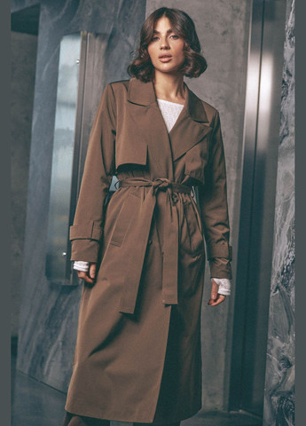 Коричневое демисезонное Пальто ST-Seventeen