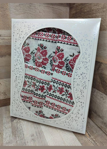 Набор льняная скатерть + полотенца в подарочной коробке 110*150 см + 4 шт 35*70 см (П4КAl-nabir-lyon-002) No Brand (308754922)