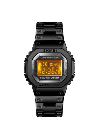 Годинники електронні чорні з будильником для чоловіків водонепроникні з календарем та секундоміром ProDobro (367264328)