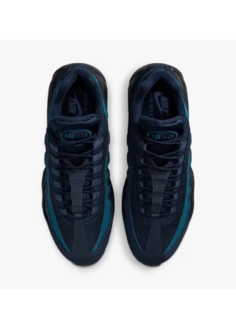 Комбіновані кросівки air max 95 black/blue hq3825-001 демісезон Nike