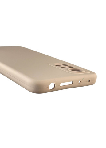 Чехол для Redmi Note 11 Pro 4G силиконовый с микрофиброй на сяоми редми нот 11 про 4г пудровый Xiaomi (366389836)
