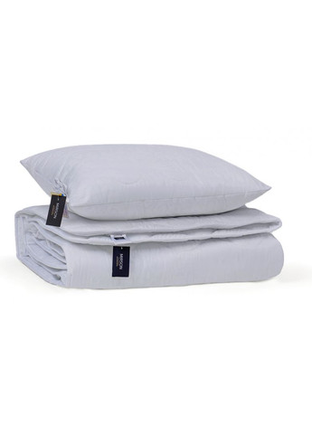 Набір вовняний №9030 Eco Light Gray Ковдра 155х215 + подушка 50х70 середня (2200005995488) Mirson (293655477)