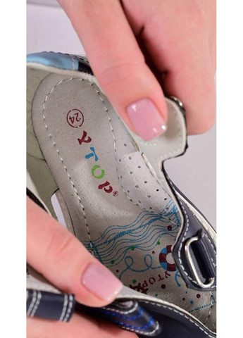 Темно-синие босоножки детские ytop темно-синие (1961-7) Y Top