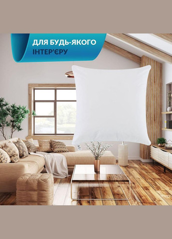 Подушка для декоративной наволочки 45х45 см внутренняя антиаллергенная микрофибра белая IDEIA (334726766)