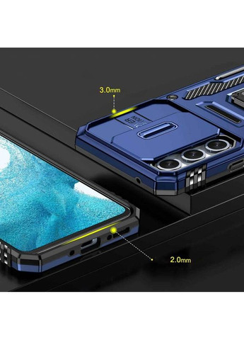 Ударостойкий чехол Camshield Army Ring с кольцом для Samsung Galaxy A35 / A55 Синий Epik (372498886)