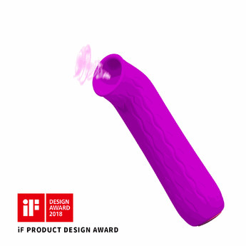 Вакуумний вібратор стимулятор клітора фіолетовий Pretty Love Ford перезаряджається LyBaile (366665715)