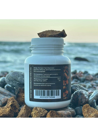 Чага березова, екстракт 10:1, капсули 120 шт по 0.5 г Лісовик (334711205)