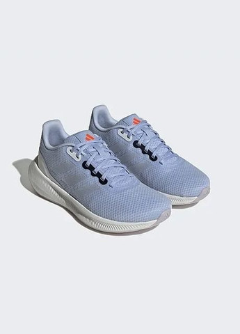 Кроссовки Runfalcon 3 Blue Dawn Zero Metalic Silver Dawn adidas голубые лето (302898165)