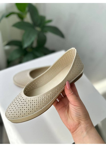 Женские балетки Vakko | бежевые искусственная кожа (351850871)