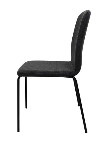 Стілець кухонний NAVY Чорний каркас/Темно-сірий тканина Intarsio (372178422)