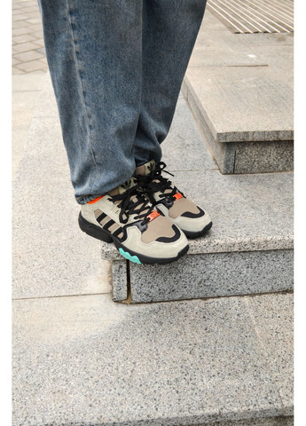 Бежеві Осінні кросівки чоловічі adidas zx torsion beige orange адідас zx No Brand