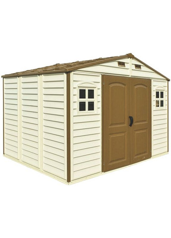 Сарай WoodSide 325х247х231 см слоновая кость (30214-2,3,4 ) Duramax (323166659)