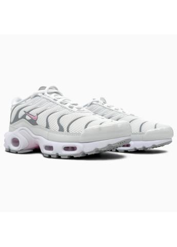 Розовые демисезонные кроссовки мужские nike air max tn plus white / pink / grey найк аир макс тн плюс No Brand