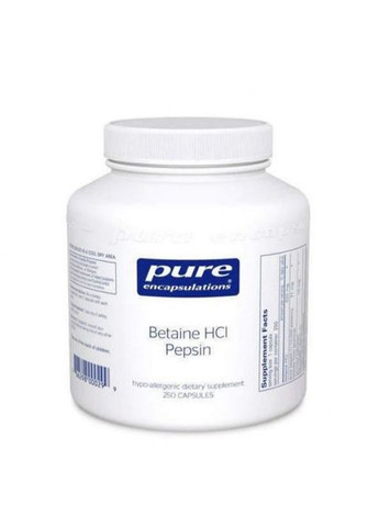 Betaine HCL/Pepsin 250 Caps PE-00029 Pure Encapsulations (294444813)