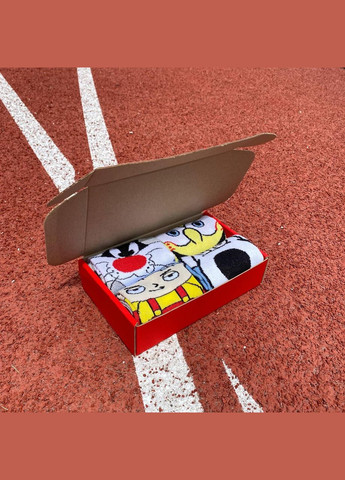 Комбіновані набір жіночих мультяшних шкарпеток 36-41 4 пари у коробці Vakko (308336825)