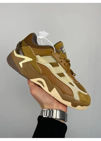 Коричневі кросівки чоловічі adidas niteball 2 brown fz5800 адідас найтбол коричневі демісезон No Brand