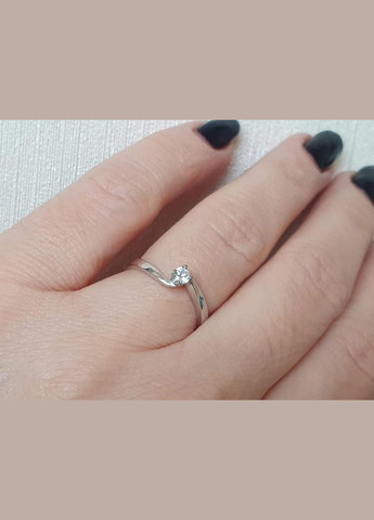 Серебряное кольцо с фианитами. 1502/9Р-CZ AGNI (323036755)