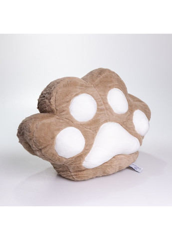 М'яка іграшка-подушка з пледом і муфтою Лапка 40×40×25 (см) іграшка плед 3 в 1 дитячий плюшевий плед Коричневий 520-18BR Yiwu (370800198)
