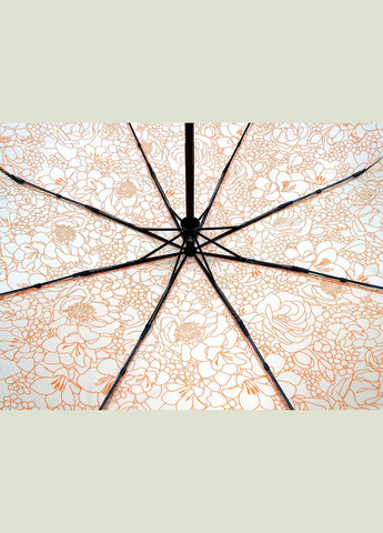 Бежевый стильный женский зонтик складной Doppler средний система антиветер (303727689)