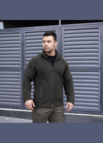 Військова чоловіча демісезонна кофта на флісі хакі No Brand (347149523)