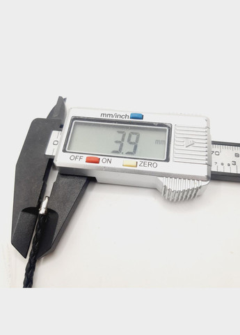 Ланцюжок срібло 925° 1,14г. 50 розмір шнур шкіряний чорний косичка () Elis-s 6010/3,0пл (307396187)