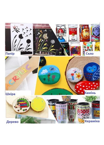 Акриловые маркеры пигментные Water Color Pen 60 шт фломастеры художественные для рисования с кейсом No Brand (320587855)