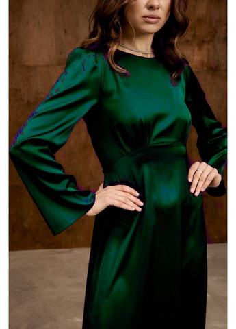 Изумрудное вечернее платье а-силуэт FashionYouWant однотонное