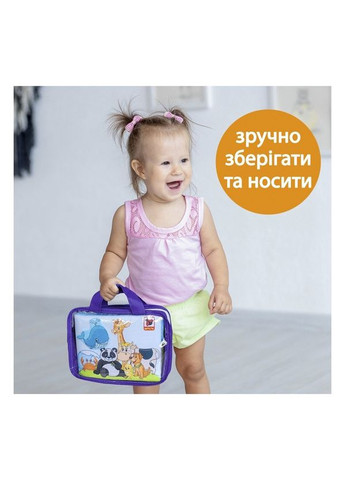 Детская мягконабивная развивающая книга "Животные" МС 070301-03, 7 страниц 42 животные Macik (315070006)