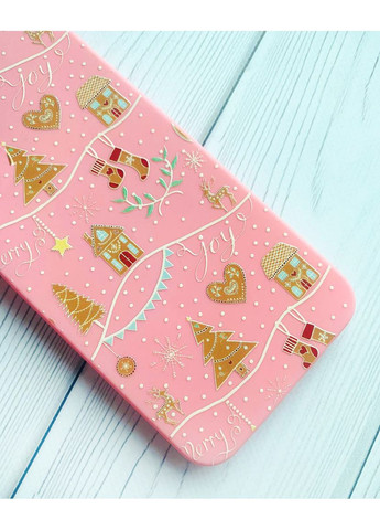 Матовый чехол на Xiaomi Redmi Note 8 Pro Фон Рождество (новогодний принт 201) Creative (362970298)