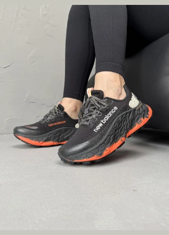 Кросівки жіночі New Balance Fresh Foam X More Trail v3 Black Orange | Нью Беланс Фреш Фоам чорні No Brand чорні демісезони (338793311)