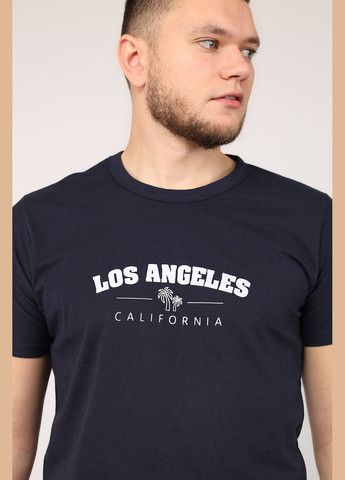 Темно-синя футболка з коротким рукавом чоловіча колір темно-синій cb-00278589 Yuki