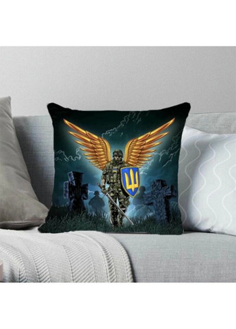 Подушка патриотическая 3D Крылатый Воин 2728_D 12780 35х35 см Fashion (297158632)