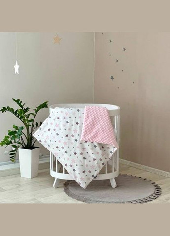 Покривало для дитячого ліжечка 76х96 см в коляску Рожевий (П4К-al-manyunya-001-04) No Brand (316230996)