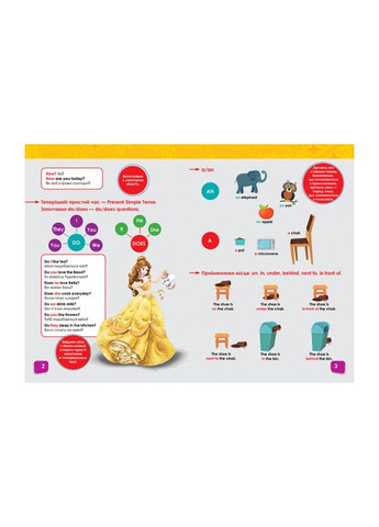 Дисней. Внимание! Английский. Принцесса Утро 957001 Книга 1 Ranok Creative (304408430)