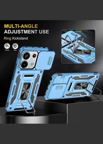 Ударостійкий чохол Camshield Army Ring для Xiaomi Redmi Note 13 Pro 4G / Poco M6 Pro 4G Epik (356096265)