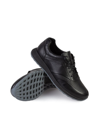 Черные демисезонные кроссовки мужские бренда 9200448_(2) ModaMilano