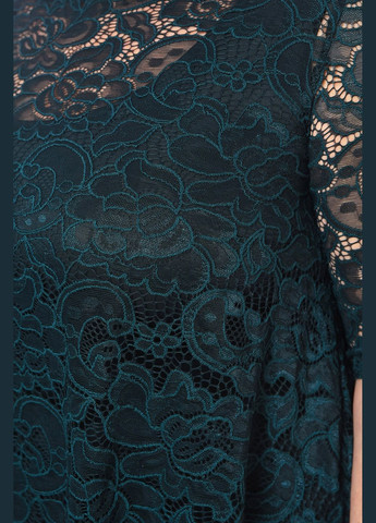 Зелена повсякденний сукня жіноча напівбатальна зеленого кольору а-силует Let's Shop однотонна