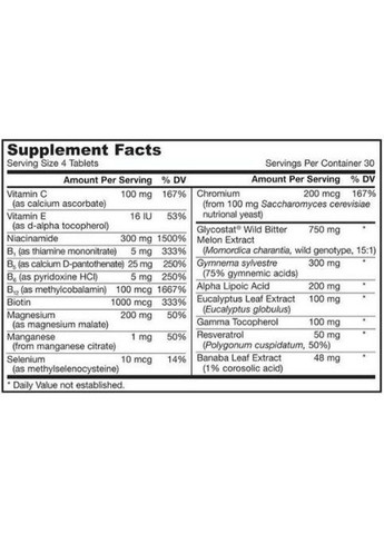 Glucose Optimizer 120 Tabs Jarrow Formulas (308389802)