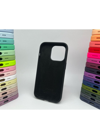 Чехол на 14 PRO Silicone case микрофибра силиконовый для айфона 14 ПРО/black cover No Brand (369137238)