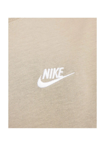 Бежева футболка чоловіча sportswear club beige Nike