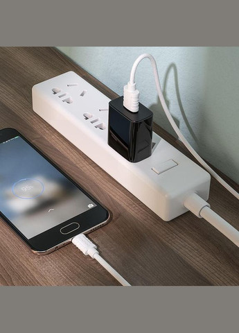 Кабель для зарядки MicroUSB Android BX52 |1m 2.4A| Білий Borofone (337350423)